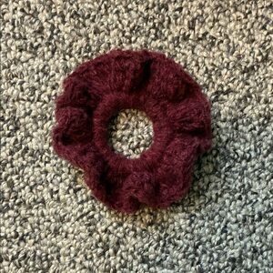 Plush Plum Hair Scrunchie